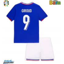 Frankrike Olivier Giroud #9 Hjemmedraktsett Barn EM 2024 Kortermet (+ Korte bukser)